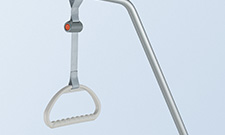 Poignée trapézoïdale ovale avec sangle à enrouleur